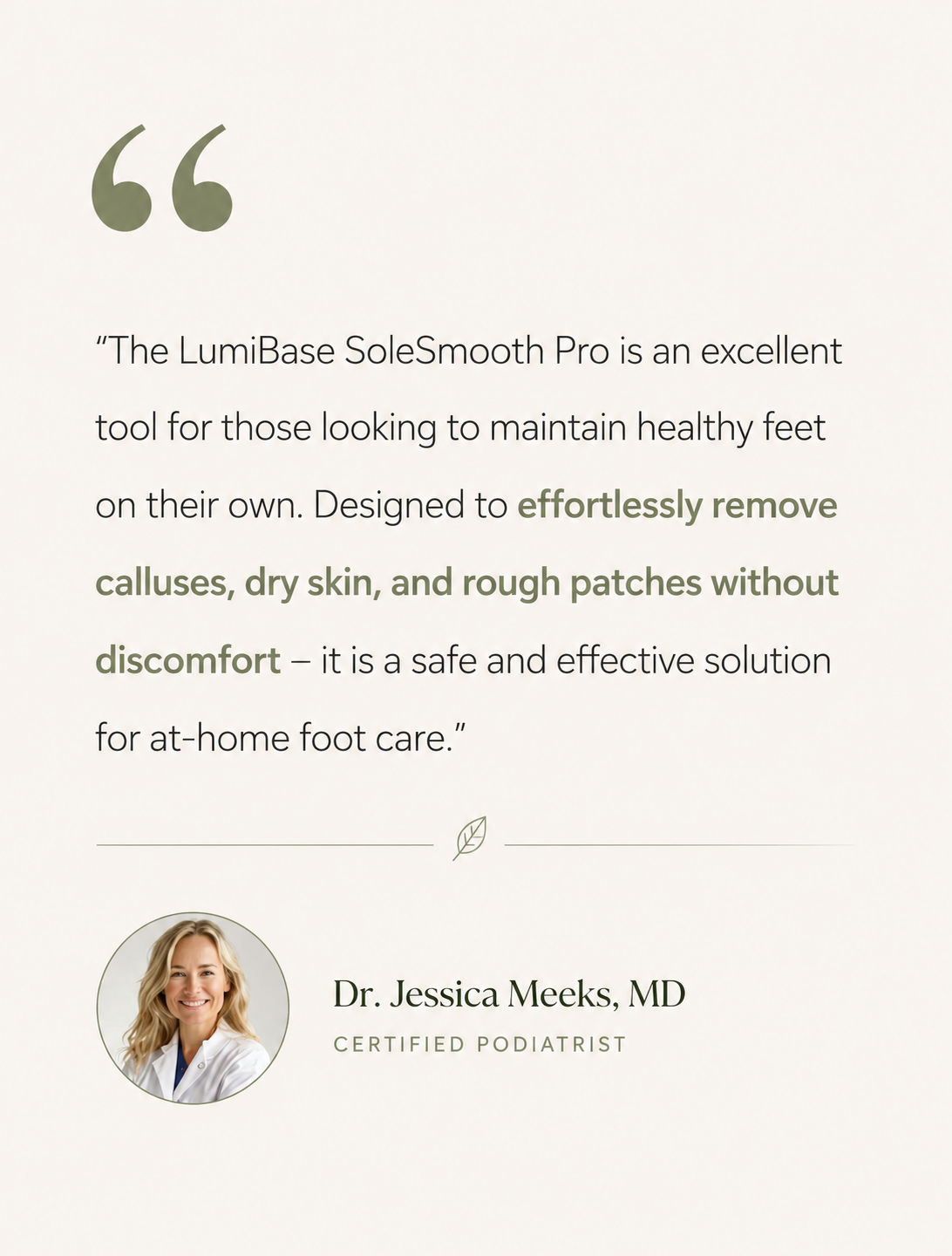 LumiBase SoleSmooth™ | Professional Electric Foot Callus Remover