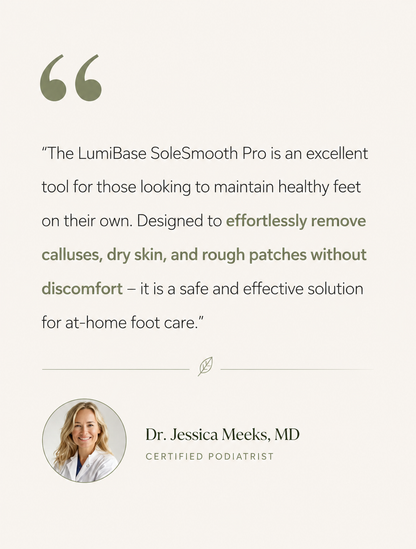 LumiBase SoleSmooth™ | Professional Electric Foot Callus Remover