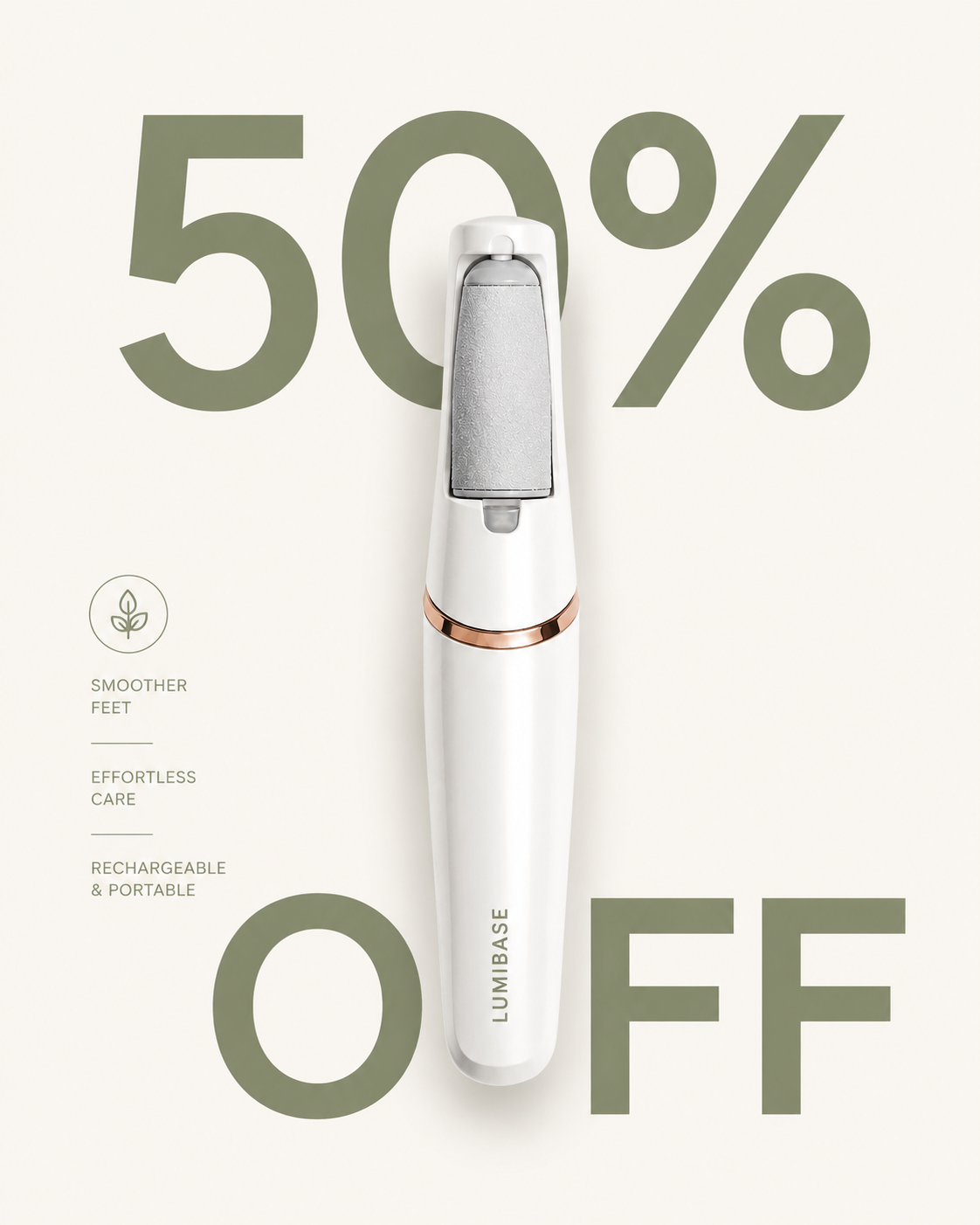 LumiBase SoleSmooth™ | Professional Electric Foot Callus Remover